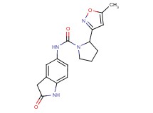 2-(5-methylisoxazol-3-yl)-N-(2-oxo-2,3-dihydro-1H-indol-5-yl)pyrrolidine-1-carboxamide