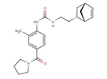 N-{2-[(1S*,2S*,4S*)-bicyclo[2.2.1]hept-5-en-2-yl]ethyl}-N'-[2-methyl-4-(pyrrolidin-1-ylcarbonyl)phenyl]urea