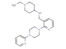 1-ethyl-N-({2-[4-(2-pyridinyl)-1-piperazinyl]-3-pyridinyl}methyl)-4-piperidinamine