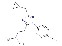 2-[3-(cyclopropylmethyl)-1-(4-methylphenyl)-1H-1,2,4-triazol-5-yl]-N,N-dimethylethanamine
