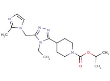 isopropyl 4-{4-ethyl-5-[(2-methyl-1H-imidazol-1-yl)methyl]-4H-1,2,4-triazol-3-yl}piperidine-1-carboxylate