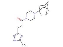 1-(1-adamantyl)-4-[3-(5-methyl-1H-1,2,4-triazol-3-yl)propanoyl]piperazine