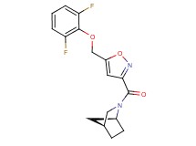 (1S*,4S*)-2-({5-[(2,6-difluorophenoxy)methyl]-3-isoxazolyl}carbonyl)-2-azabicyclo[2.2.1]heptane