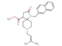 methyl 8-(3-methyl-2-buten-1-yl)-1-(2-naphthylmethyl)-2-oxo-1,8-diazaspiro[4.5]decane-4-carboxylate