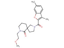 2-[(3,6-dimethyl-1-benzofuran-2-yl)carbonyl]-7-(2-methoxyethyl)-2,7-diazaspiro[4.5]decan-6-one
