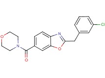 2-(3-chlorobenzyl)-6-(4-morpholinylcarbonyl)-1,3-benzoxazole