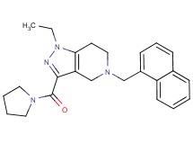 1-ethyl-5-(1-naphthylmethyl)-3-(1-pyrrolidinylcarbonyl)-4,5,6,7-tetrahydro-1H-pyrazolo[4,3-c]pyridine