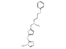 N-methyl-N-({5-[(4-methyl-4H-1,2,4-triazol-3-yl)thio]-2-furyl}methyl)-3-(phenylthio)propan-1-amine