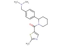 N,N-dimethyl-1-(4-{1-[(2-methyl-1,3-thiazol-5-yl)carbonyl]-2-piperidinyl}phenyl)methanamine