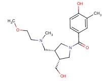 4-[((3R*,4R*)-3-(hydroxymethyl)-4-{[(2-methoxyethyl)(methyl)amino]methyl}pyrrolidin-1-yl)carbonyl]-2-methylphenol