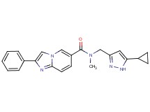 N-[(5-cyclopropyl-1H-pyrazol-3-yl)methyl]-N-methyl-2-phenylimidazo[1,2-a]pyridine-6-carboxamide