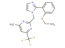 2-{[2-(2-ethoxyphenyl)-1H-imidazol-1-yl]methyl}-4-methyl-6-(trifluoromethyl)pyrimidine