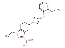 1-ethyl-5-[3-(2-ethylphenoxy)azetidin-1-yl]-4,5,6,7-tetrahydro-1H-indazole-3-carboxylic acid