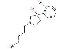 3-(2-methylphenyl)-1-[3-(methylthio)propyl]pyrrolidin-3-ol