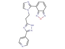 4-{1-[2-(3-pyridin-4-yl-1H-1,2,4-triazol-5-yl)ethyl]-1H-imidazol-2-yl}-2,1,3-benzoxadiazole