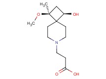 3-[(1S*,3R*)-3-hydroxy-1-methoxy-1-methyl-7-azaspiro[3.5]non-7-yl]propanoic acid