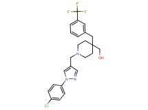{1-{[1-(4-chlorophenyl)-1H-pyrazol-4-yl]methyl}-4-[3-(trifluoromethyl)benzyl]-4-piperidinyl}methanol