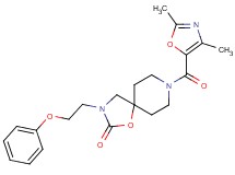 8-[(2,4-dimethyl-1,3-oxazol-5-yl)carbonyl]-3-(2-phenoxyethyl)-1-oxa-3,8-diazaspiro[4.5]decan-2-one