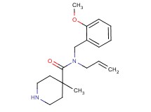 N-allyl-N-(2-methoxybenzyl)-4-methylpiperidine-4-carboxamide