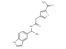 2-(5-acetyl-3-thienyl)-N-[1-(1H-indol-5-yl)ethyl]acetamide