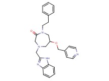 4-(1H-benzimidazol-2-ylmethyl)-1-(2-phenylethyl)-6-(4-pyridinylmethoxy)-1,4-diazepan-2-one