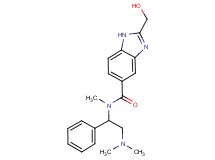 N-[2-(dimethylamino)-1-phenylethyl]-2-(hydroxymethyl)-N-methyl-1H-benzimidazole-5-carboxamide