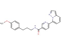 N-[3-(4-methoxyphenyl)propyl]-6-pyrazolo[1,5-a]pyridin-7-ylnicotinamide