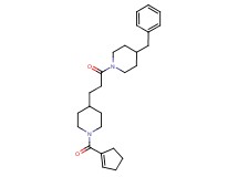 4-benzyl-1-{3-[1-(1-cyclopenten-1-ylcarbonyl)-4-piperidinyl]propanoyl}piperidine