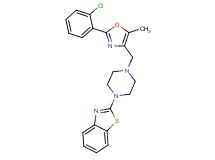 2-(4-{[2-(2-chlorophenyl)-5-methyl-1,3-oxazol-4-yl]methyl}-1-piperazinyl)-1,3-benzothiazole