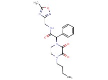 2-(4-butyl-2,3-dioxopiperazin-1-yl)-N-[(5-methyl-1,2,4-oxadiazol-3-yl)methyl]-2-phenylacetamide
