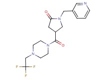 1-(3-pyridinylmethyl)-4-{[4-(2,2,2-trifluoroethyl)-1-piperazinyl]carbonyl}-2-pyrrolidinone