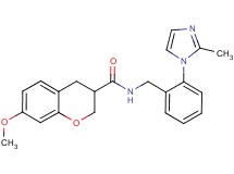 7-methoxy-N-[2-(2-methyl-1H-imidazol-1-yl)benzyl]chromane-3-carboxamide