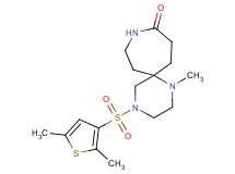 4-[(2,5-dimethyl-3-thienyl)sulfonyl]-1-methyl-1,4,9-triazaspiro[5.6]dodecan-10-one