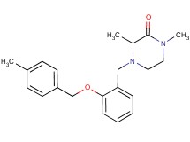 1,3-dimethyl-4-{2-[(4-methylbenzyl)oxy]benzyl}piperazin-2-one