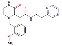 2-[1-(2-methoxybenzyl)-3-oxo-2-piperazinyl]-N-[2-(2-pyrazinyl)ethyl]acetamide