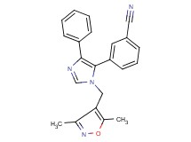 3-{1-[(3,5-dimethylisoxazol-4-yl)methyl]-4-phenyl-1H-imidazol-5-yl}benzonitrile