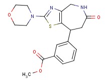 methyl 3-(2-morpholin-4-yl-6-oxo-5,6,7,8-tetrahydro-4H-[1,3]thiazolo[4,5-c]azepin-8-yl)benzoate
