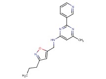 6-methyl-N-[(3-propylisoxazol-5-yl)methyl]-2-pyridin-3-ylpyrimidin-4-amine