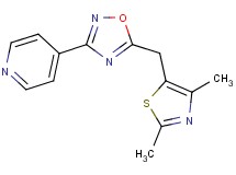 4-{5-[(2,4-dimethyl-1,3-thiazol-5-yl)methyl]-1,2,4-oxadiazol-3-yl}pyridine