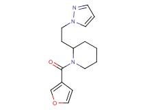 1-(3-furoyl)-2-[2-(1H-pyrazol-1-yl)ethyl]piperidine