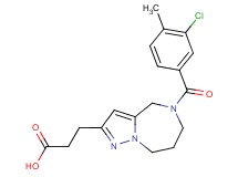 3-[5-(3-chloro-4-methylbenzoyl)-5,6,7,8-tetrahydro-4H-pyrazolo[1,5-a][1,4]diazepin-2-yl]propanoic acid