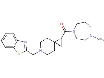 2-({1-[(4-methyl-1,4-diazepan-1-yl)carbonyl]-6-azaspiro[2.5]oct-6-yl}methyl)-1,3-benzothiazole