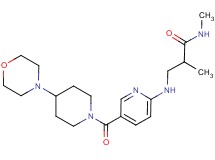 N,2-dimethyl-3-({5-[(4-morpholin-4-ylpiperidin-1-yl)carbonyl]pyridin-2-yl}amino)propanamide