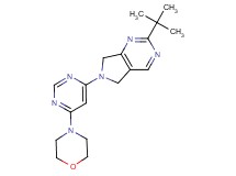 2-tert-butyl-6-(6-morpholin-4-ylpyrimidin-4-yl)-6,7-dihydro-5H-pyrrolo[3,4-d]pyrimidine