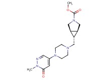 methyl (1R*,5S*,6r)-6-{[4-(1-methyl-6-oxo-1,6-dihydropyridazin-4-yl)piperazin-1-yl]methyl}-3-azabicyclo[3.1.0]hexane-3-carboxylate