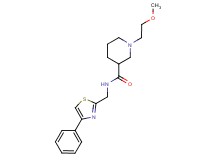 1-(2-methoxyethyl)-N-[(4-phenyl-1,3-thiazol-2-yl)methyl]piperidine-3-carboxamide