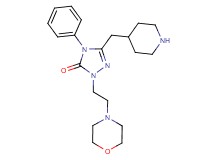 2-[2-(4-morpholinyl)ethyl]-4-phenyl-5-(4-piperidinylmethyl)-2,4-dihydro-3H-1,2,4-triazol-3-one dihydrochloride