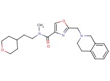 2-(3,4-dihydro-2(1H)-isoquinolinylmethyl)-N-methyl-N-[2-(tetrahydro-2H-pyran-4-yl)ethyl]-1,3-oxazole-4-carboxamide