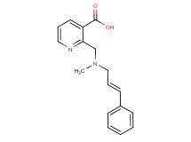 2-({methyl[(2E)-3-phenylprop-2-en-1-yl]amino}methyl)nicotinic acid