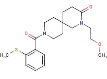 2-(2-methoxyethyl)-9-[2-(methylthio)benzoyl]-2,9-diazaspiro[5.5]undecan-3-one